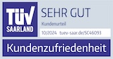 TÜV Saarland: Kundenzufriedenheit - Bestnote 'sehr gut'