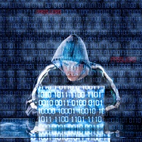Hacker am Laptop