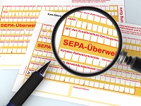 Neuer Überweisungsschein für SEPA-Überweisungen. 