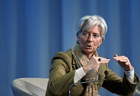 IWF-Chefin Christine Lagarde auf dem World Economic Forum.