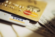 Kreditkarte von Mastercard und Visa