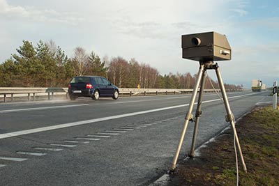 Blitzer auf der Autobahn