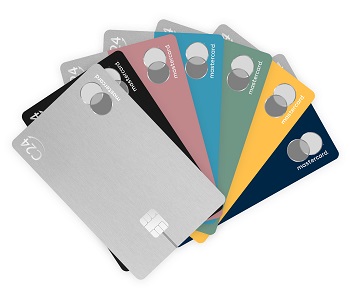 	C24 Bank Mastercard Kreditkarten in verschiedenen Farben