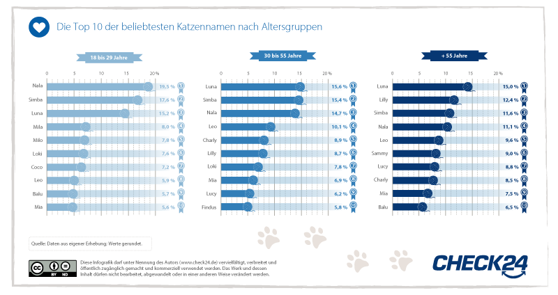 Top Katzennamen