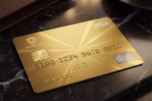 Goldene Karten beinhalten meistens Versicherungspakete. goldene Kreditkarte