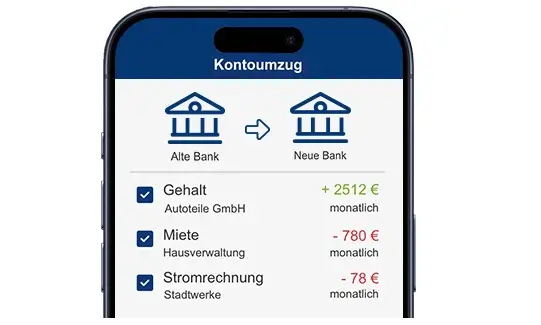 kostenlosen Kontoumzug nutzen und exklusive Prämien sichern.